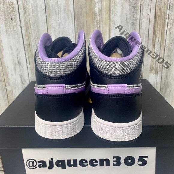 Air Jordan 1 Mid GS houndstooth - Picture 5 of 6